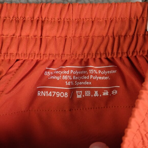 Outdoor Voices Pants Womens XS Orange Windbreaker Elastic Waist Pockets Athletic - Picture 9 of 10